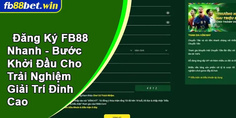 đăng ký FB88 nhanh